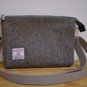 'Lorna' Crossbody bag - grey/brown
